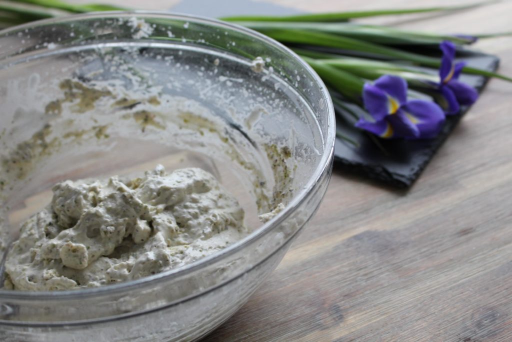 Add flour mixture to the dough