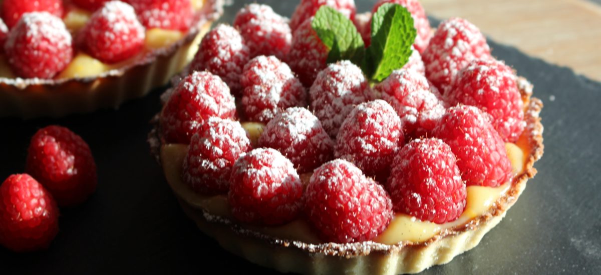 Almond Tartelettes with Raspberries