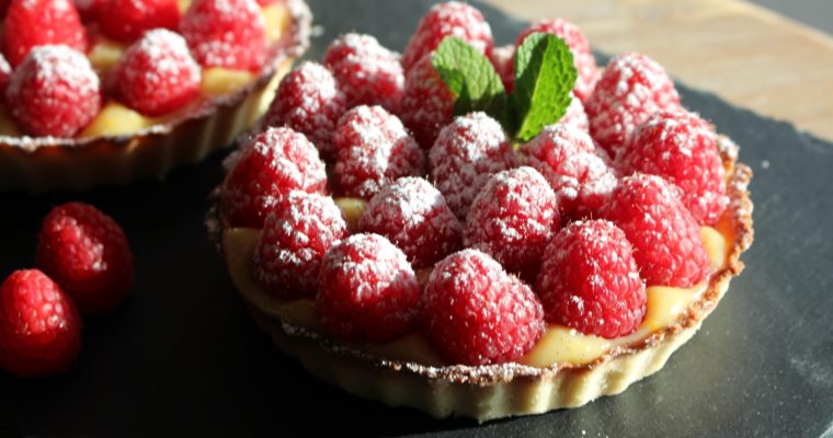 Almond Tartelettes with Raspberries