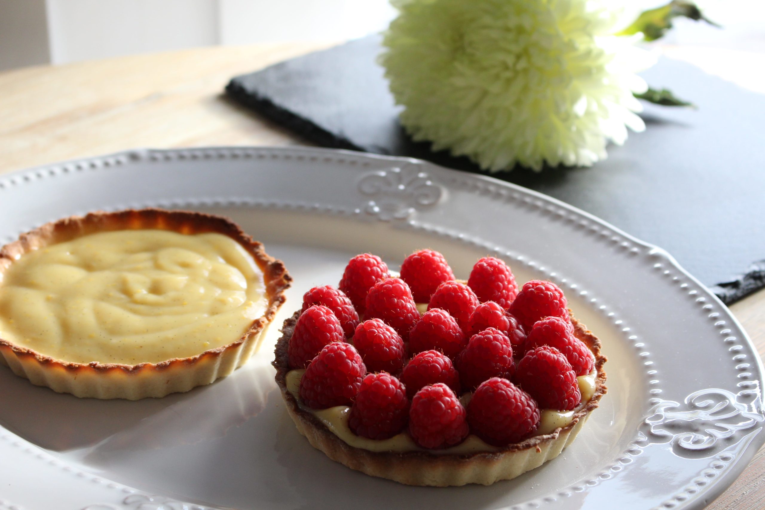 Vanilla Cremé Raspberry Tartelettes