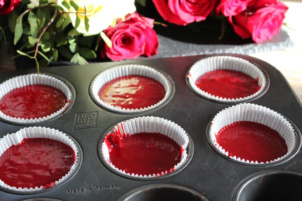 Fill dough into muffin tins