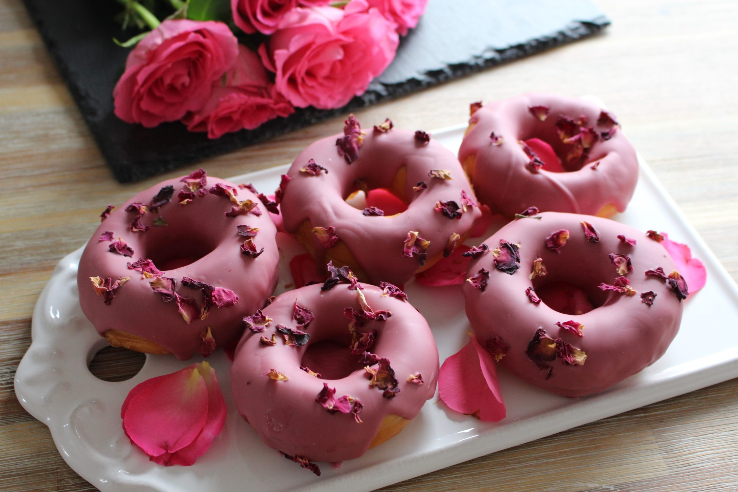 Pink donuts with ruby chocolate