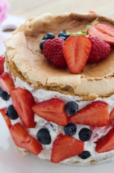 Berry Bomb Meringue Cake